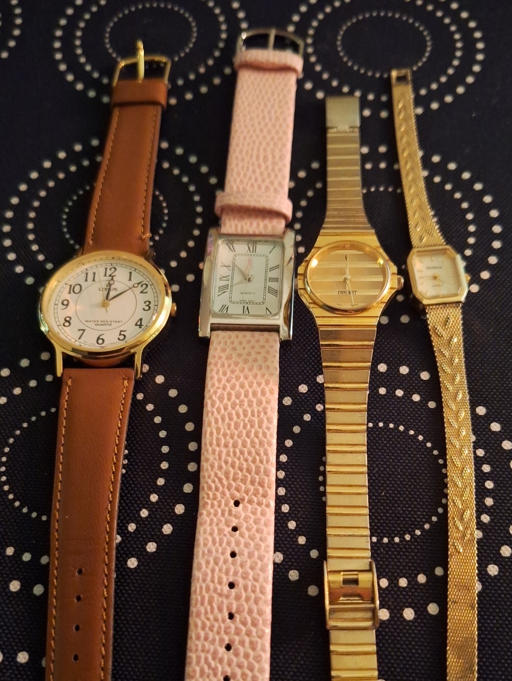 Mixed Women's Watch Lot - Pink Leather & Gold Tones